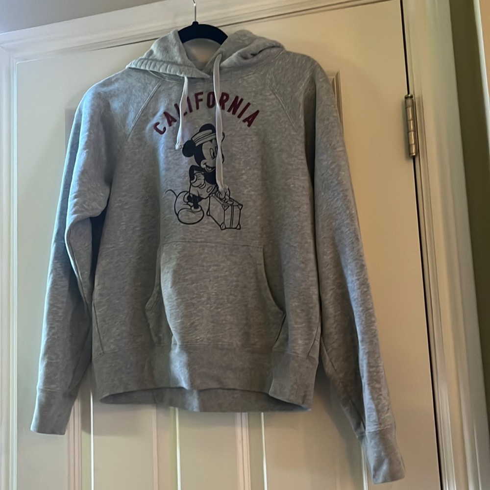 gray disney hoodie